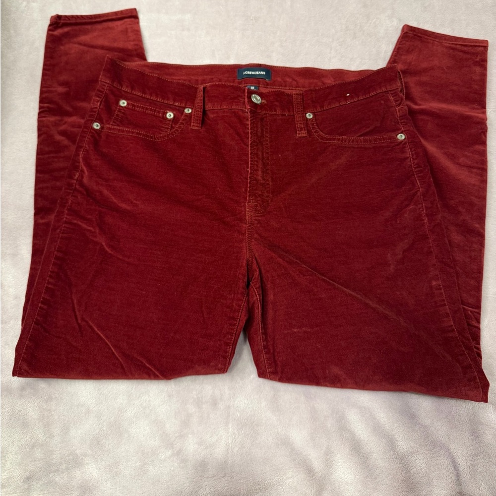 J. Crew Vibrant Red Denim